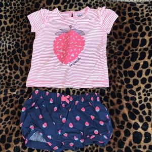 Two piece strawberry outfit